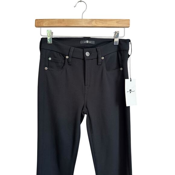 Seven For All Mankind Kimmie Bootcut Flare Black Pants Slacks Trousers Size 26 - Picture 3 of 7